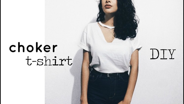 DIY: CHOKER T-SHIRT | Drika Rosa