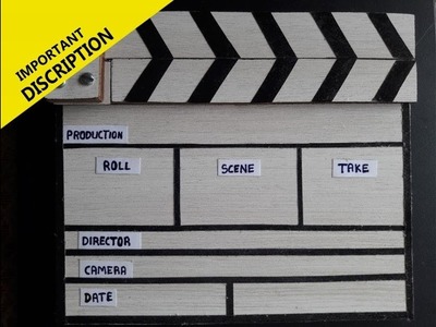 DIY Clapper board cheap and easy in 1 hour