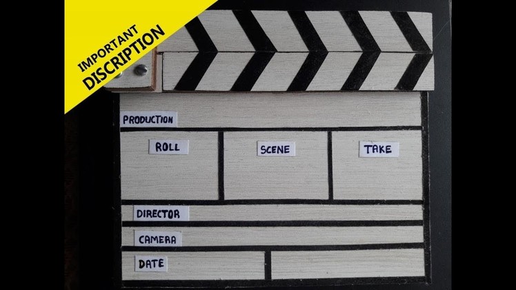 DIY Clapper board cheap and easy in 1 hour