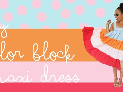 DIY Color Block Dress | Tabitha Sewer