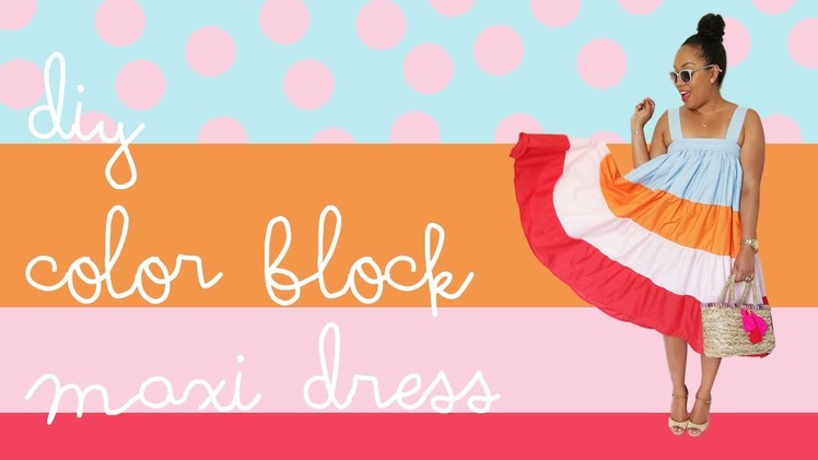 DIY Color Block Dress | Tabitha Sewer