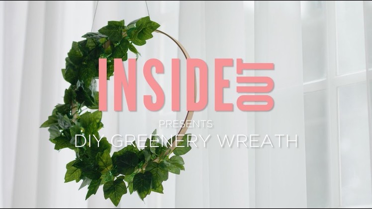 DIY Decorating: How to make a greenery wreath