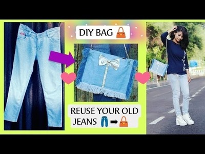 DIY Denim Bag  ( No Sew) by Mehvish Yusuf (All About Good Things)