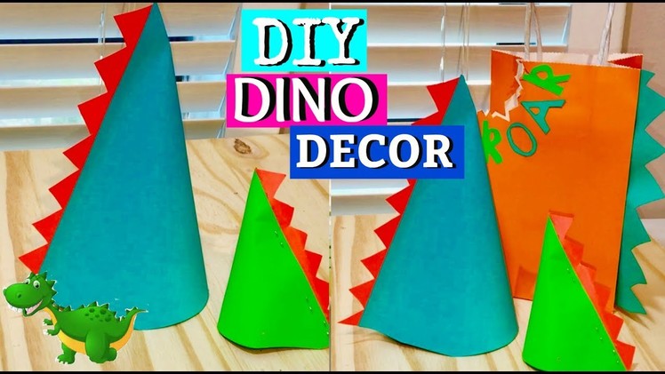 DIY Dinosaur Centerpieces Birthday Party Decor