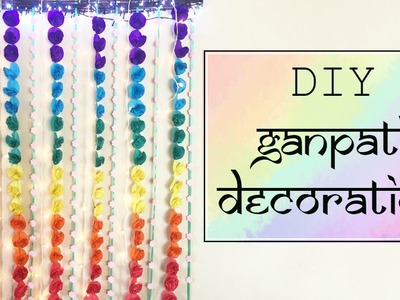 DIY : Ganpati Decoration at Home 2017 ♡ | Shreeja Bagwe