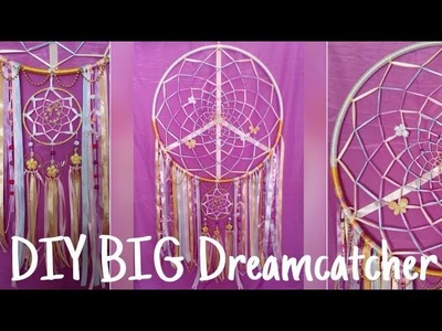 DIY Giant Pastel DREAMCATCHER | Dream BIG yo! | Tumblr Inspired