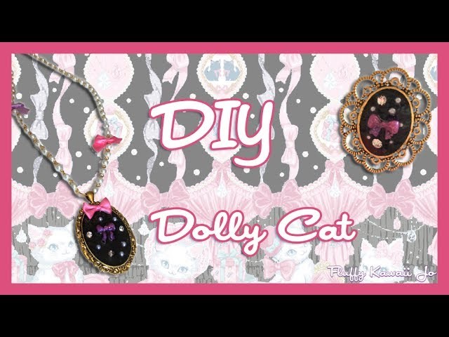 DIY necklace and ring to match Angelic Pretty Dolly Cat