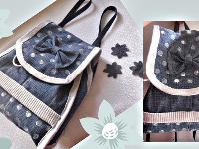 DIY No Sew Backpack Out of Old Jeans