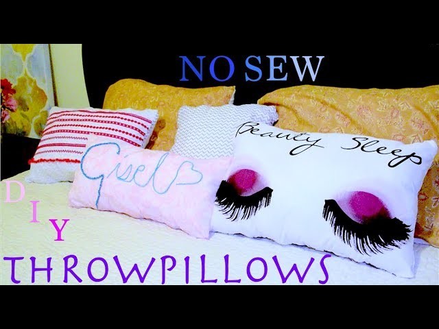 DIY: NO-SEW Throw Pillows, My Crafts and DIY Projects