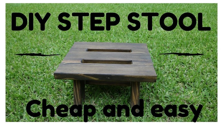 DIY One Board Step Stool Easy and Cheap