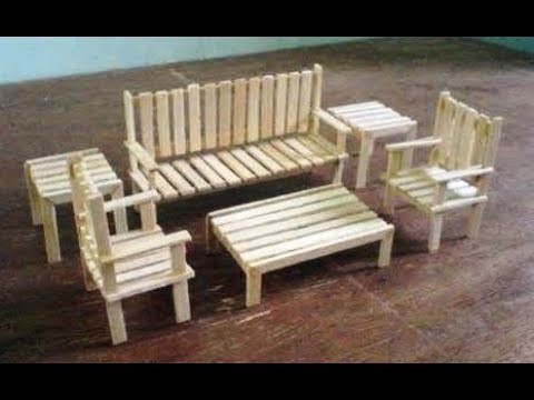 Diy popsicle stick table and chair in hindi