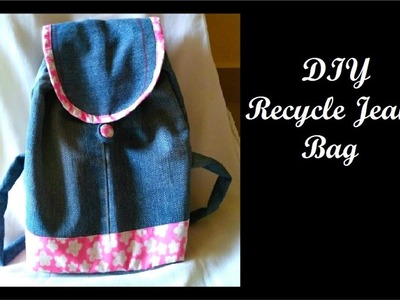 DIY recycle jeans | Jeans Bag making at home