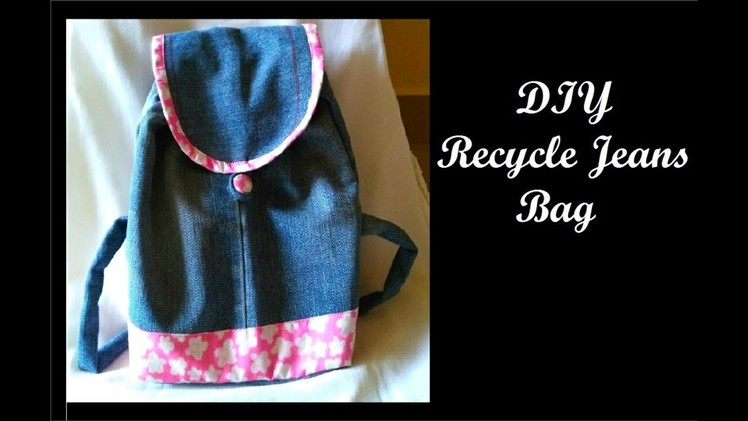 DIY recycle jeans | Jeans Bag making at home