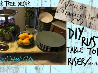 DIY RUSTIC TABLE TOP RISER.DRY ERASE BOARD | DOLLAR TREE DECOR