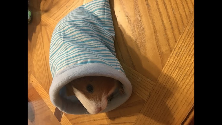 DIY small pet snuggle sack