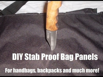 DIY Stab Proof Backpack. Bag Panels - (U.K Self Defence)