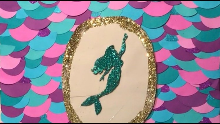 DIY The Little Mermaid Backdrop Easy & Cheap | The Little Mermaid Birthday Party Decor
