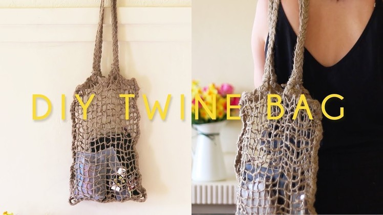 DIY Twine Net Tote Bag