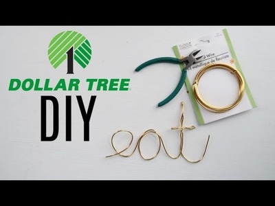 DOLLAR TREE DIY | WIRE WRITING