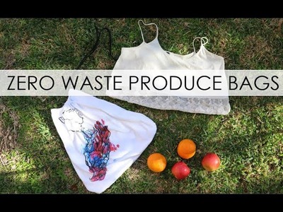 DRAWSTRING PRODUCE BAGS DIY : ZERO WASTE LIVING