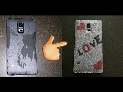 How to convert a old mobile cover into new one(Tutorial)#Glitter phone case#Diy#Deep panesar