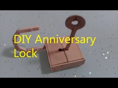 How to make a Working Safe Lock From Popsicle Sticks || DIY Anniversary Lock