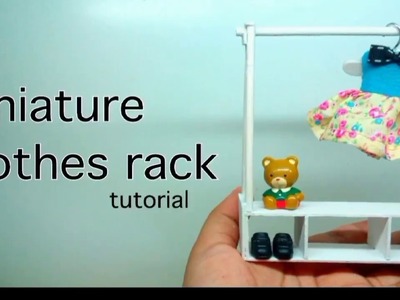 How to make: miniature clothes rack  DIY