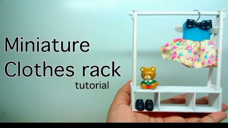How to make: miniature clothes rack  DIY