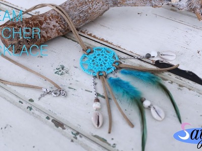 Making jewelry - Dreamcatcher necklace (DIY Tutorial by Sayila)