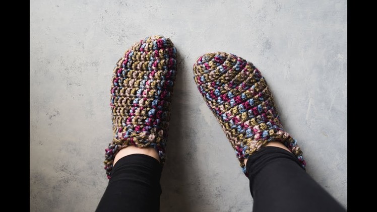 One Hour Crochet  Slippers