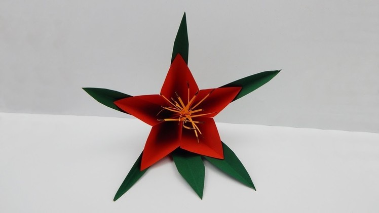 Party decoration lily DIY papercraft paper deco flower crafting with paper