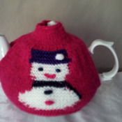 Snowman tea cosy