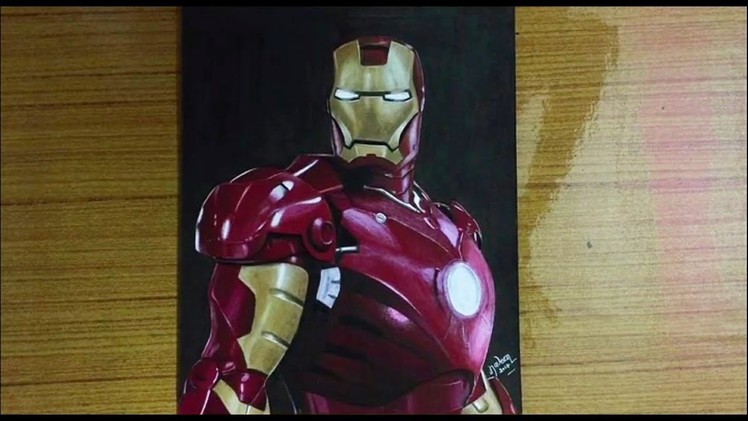 3D Drawing Timelapse : MARVEL Super Hero Iron Man Hyperrealistic Art