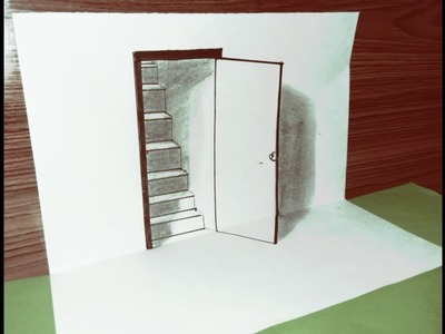 3DMagic drawing-How to draw the 3D Door illusion