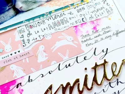 "Absolutely Smitten" ~ Mixed Media Scrapbooking Process Video + + + INKIE QUILL