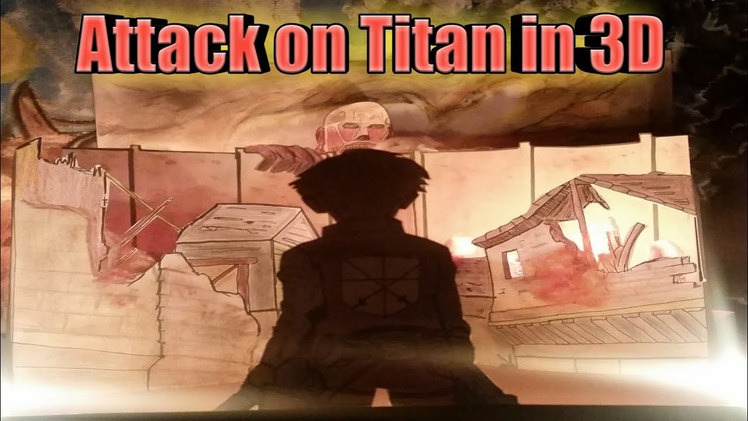 Attack on Titan,art IN 3D and on Fire *100 sub special*#01