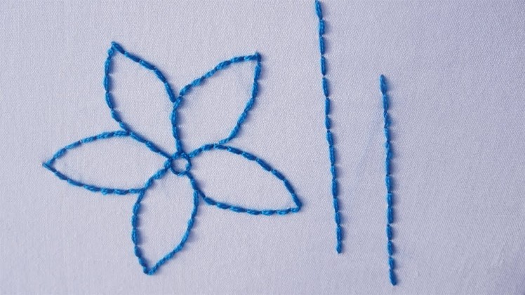 Back Stitch | How to Sew Back Stitch | Hand Embroidery Backstitch
