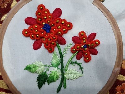 Bullion knot stitch|hand embroidery