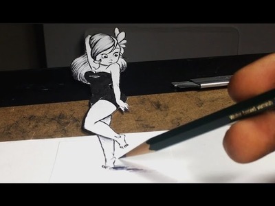 Cute 3D Drawing Illusion - Trick Art