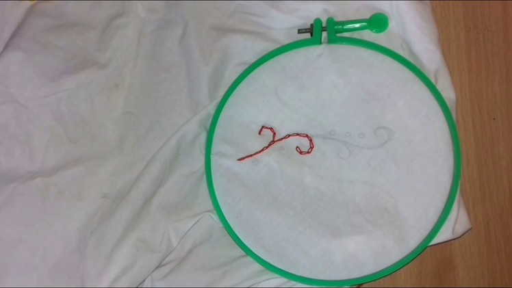Easy Hand sewing    Chain Stitch Design