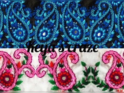 Easy kameez design | neckline design hand embroidery | Keya's craze | hand embroidery-94