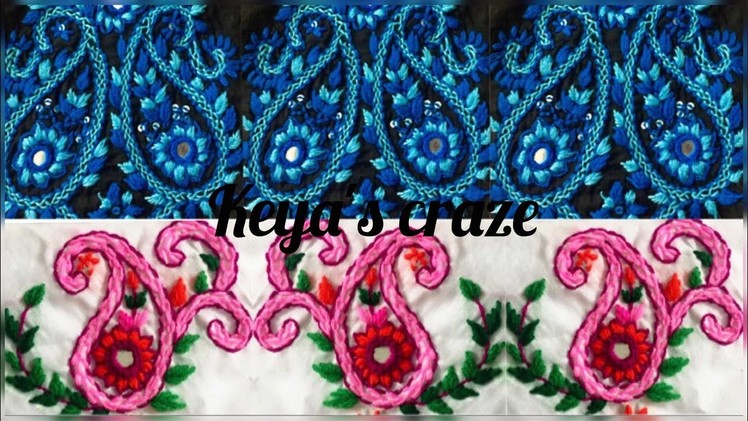 Easy kameez design | neckline design hand embroidery | Keya's craze | hand embroidery-94