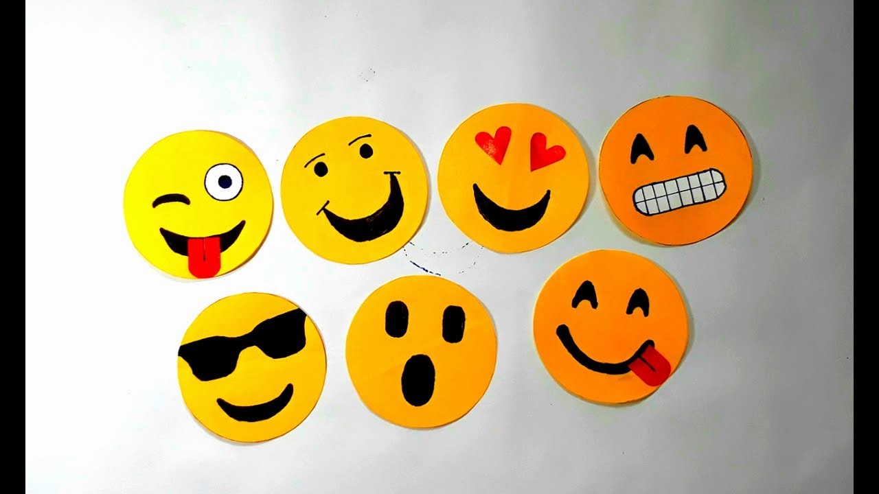 Emoji note book making with paper. how to make emoji type note book for kids. in just 2 minute.