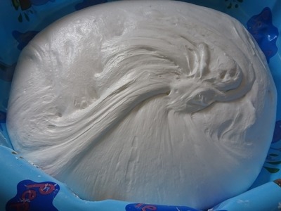 Enormous Cream Cheese Slime -In A Kiddy Pool-????