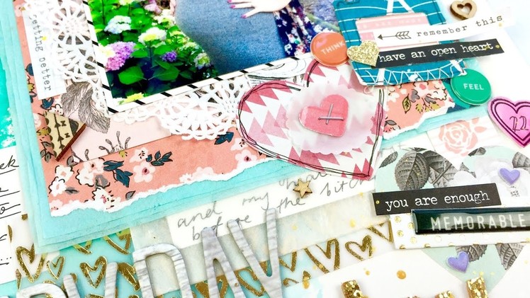 "Every Day is a New Day" ~ Mixed Media Scrapbooking Process Video + + + INKIE QUILL