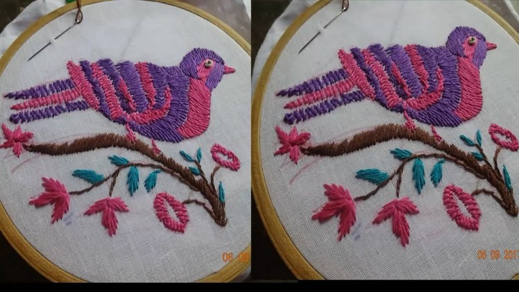 Hand Embroidery Bird Stitch Rumanian Stitch by Amma arts