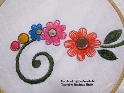 Hand Embroidery-  Buttonhole Stitch. Blanket Stitch