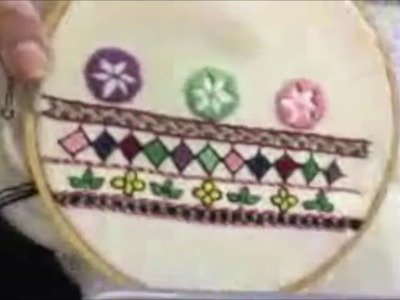 Hand embroidery design Balochi stitch