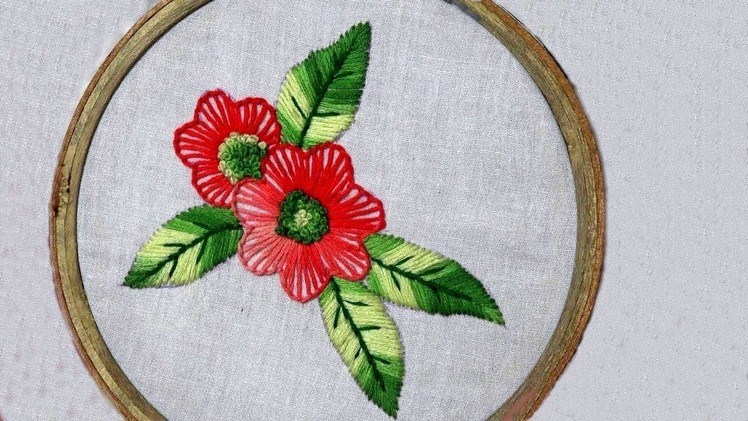 Hand Embroidery Design of Button Hole Stitch