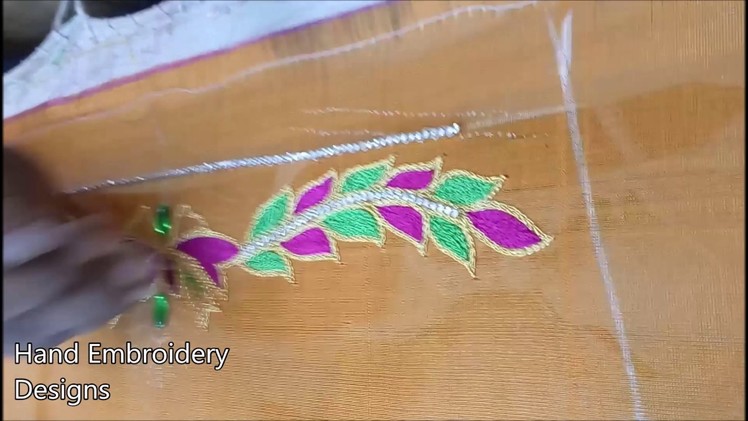 Hand embroidery designs | basic embroidery stitches | basic embroidery stitches by hand